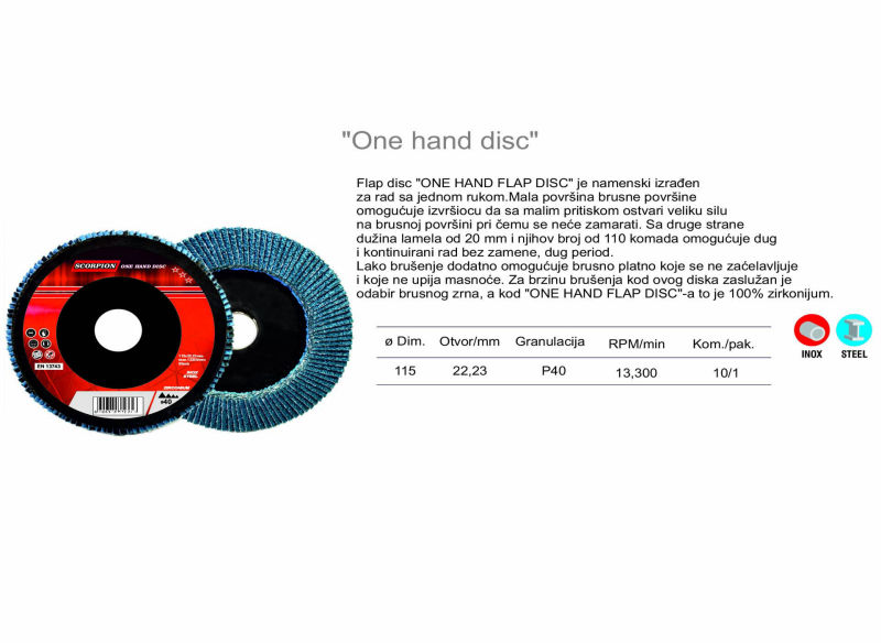 One hand disc