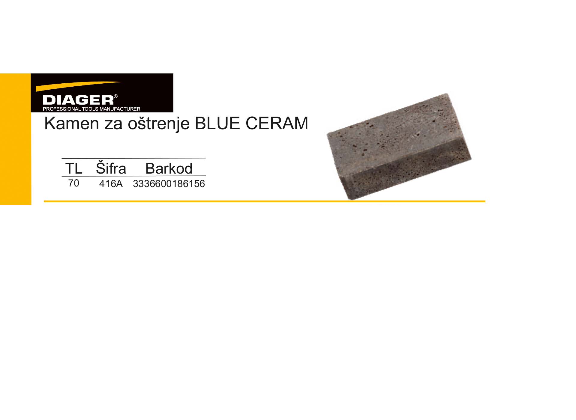 Kamen za oštrenje BLUE CERAM