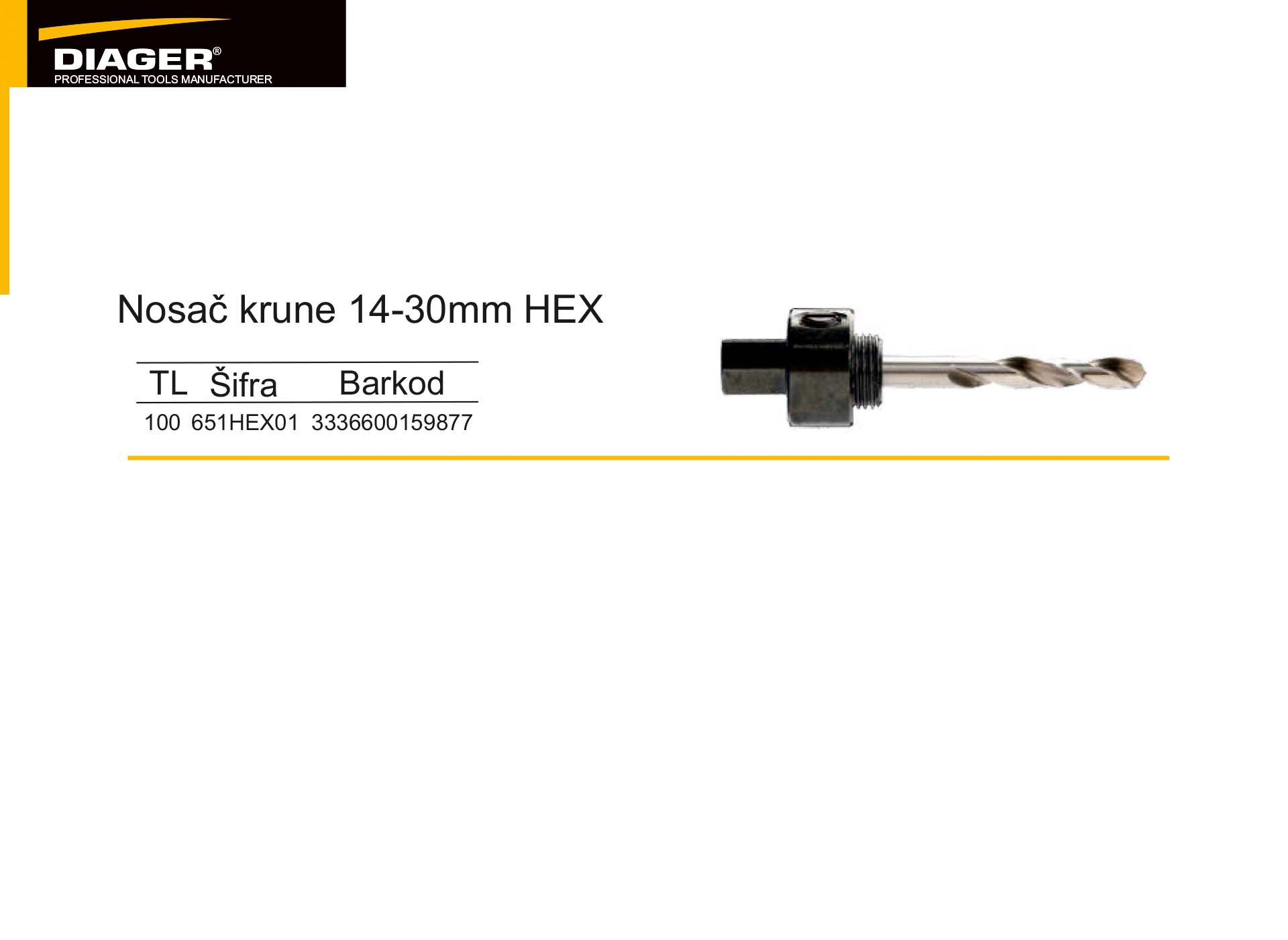 Nosač krune 14-30mm HEX