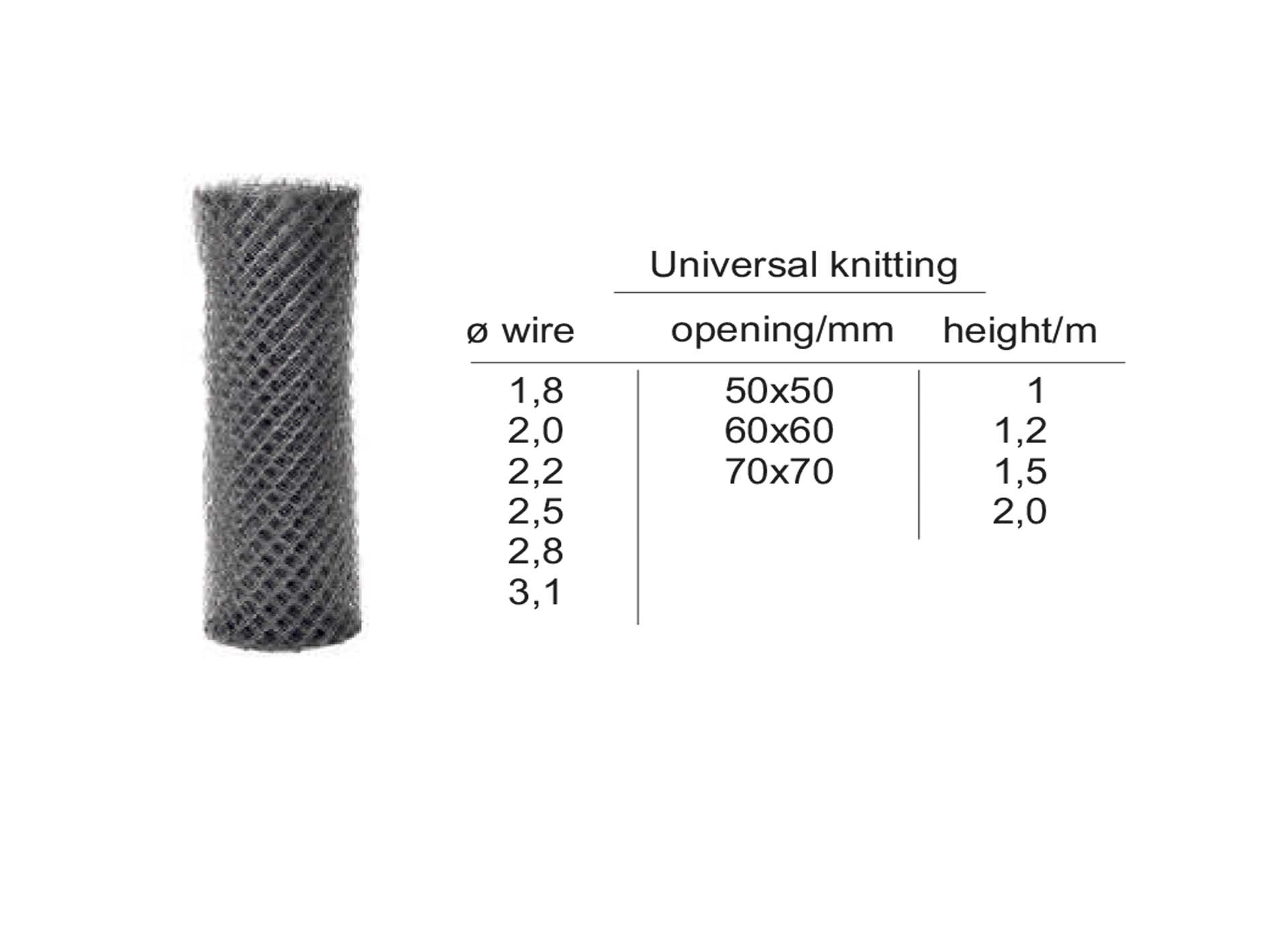 Universal knitting