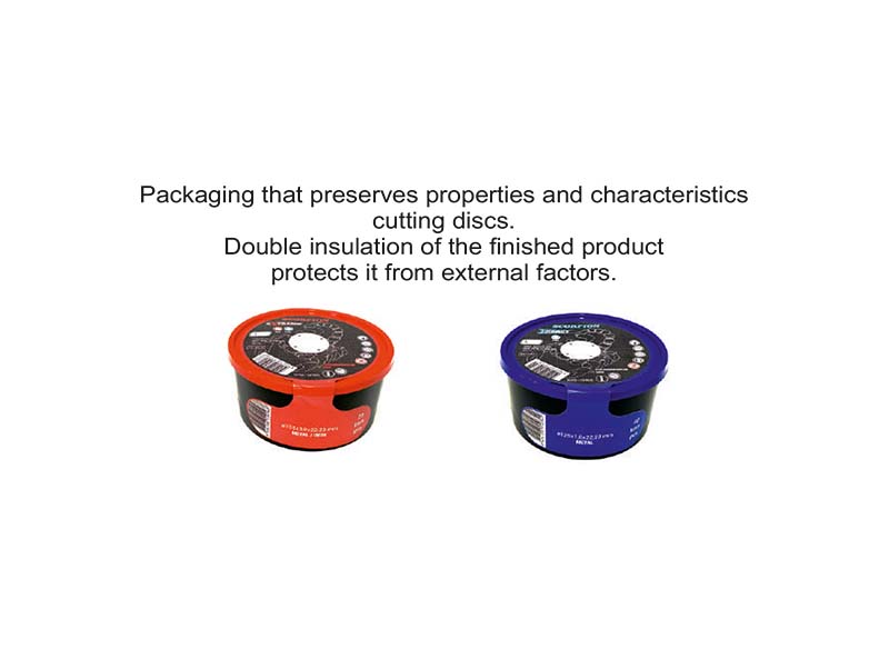 Packaging of cutting discs