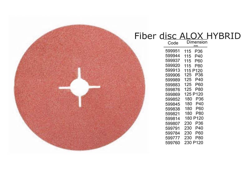 Fiber disc ALOX HYBRID