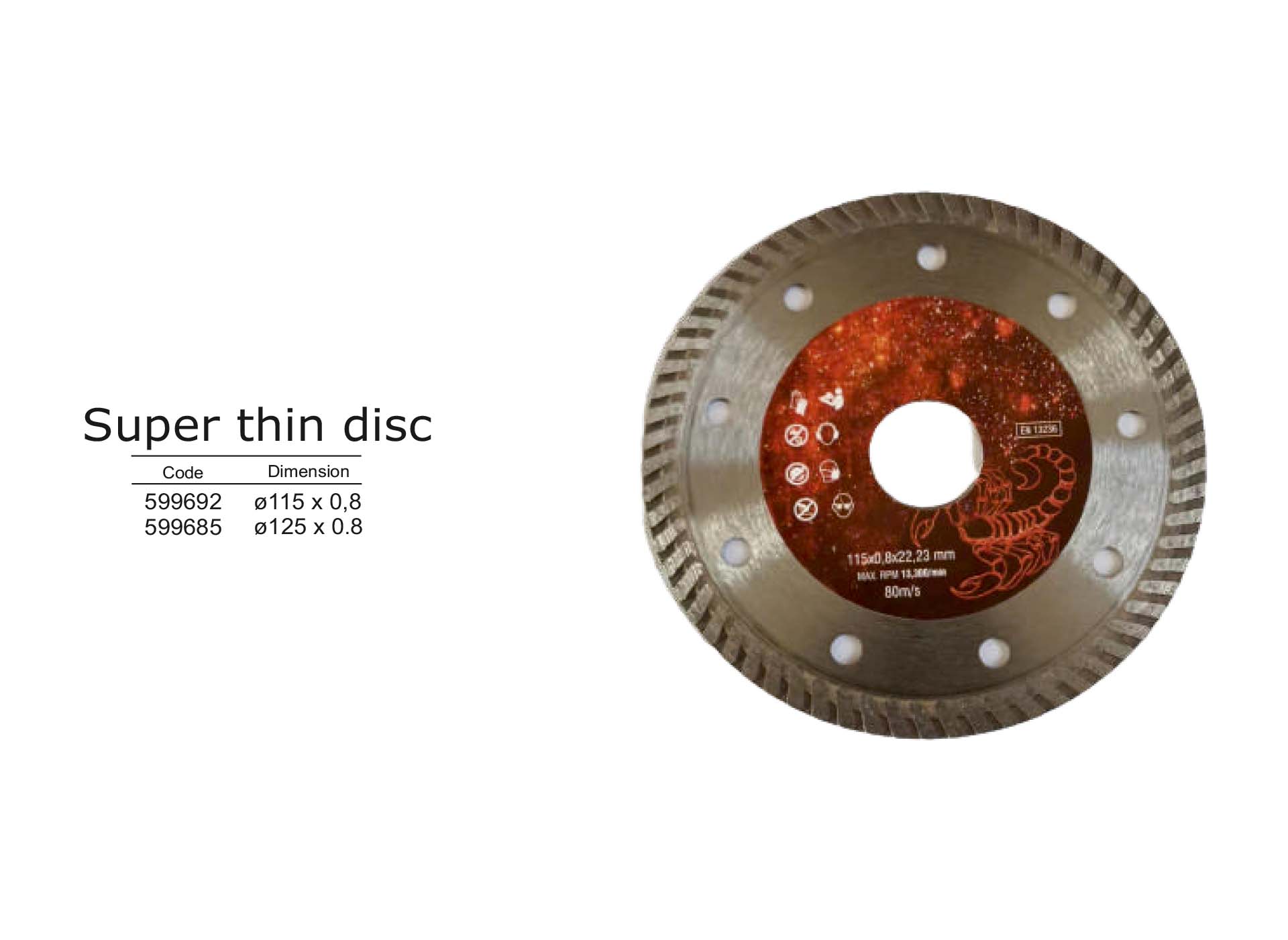 Super thin disc