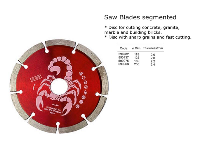 Saw Blades segmented