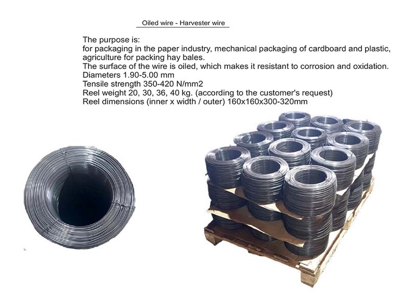 Oiled wire - Harvester wire