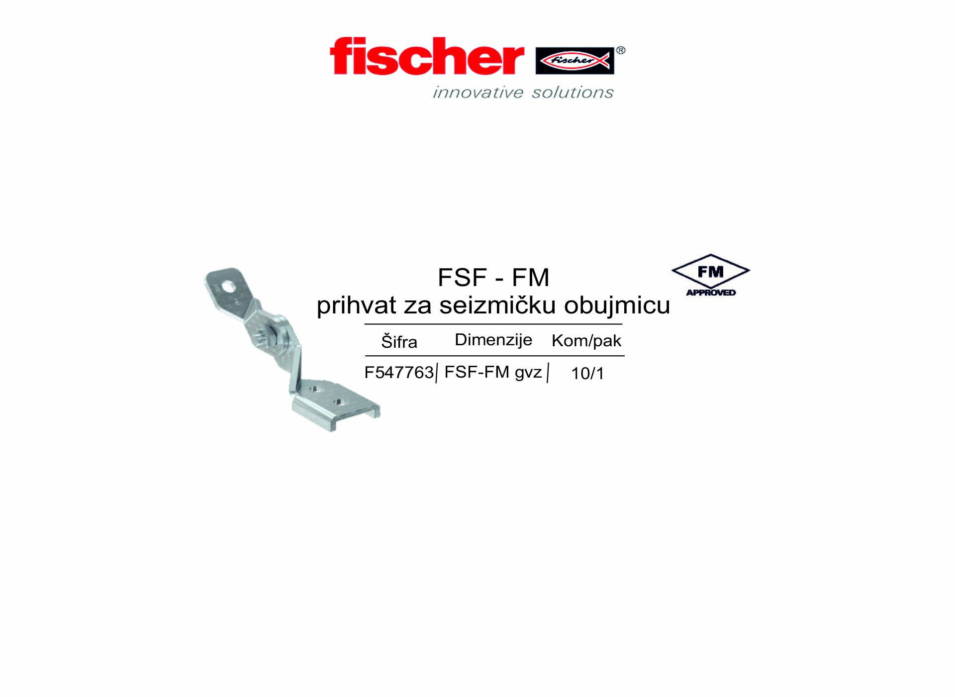 FSF - FM prihvat za seizmičku obujmicu
