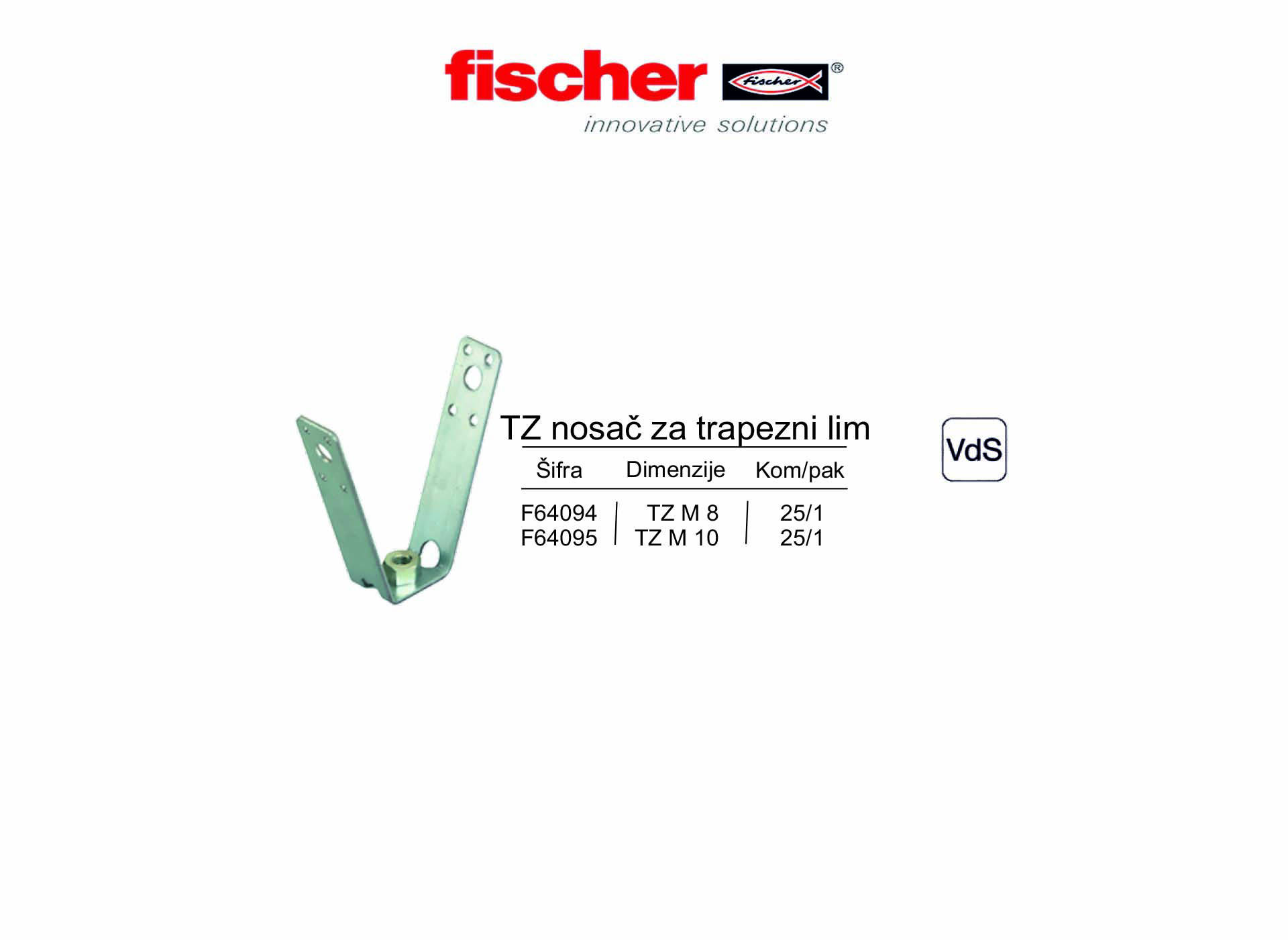 TZ nosač za trapezni lim