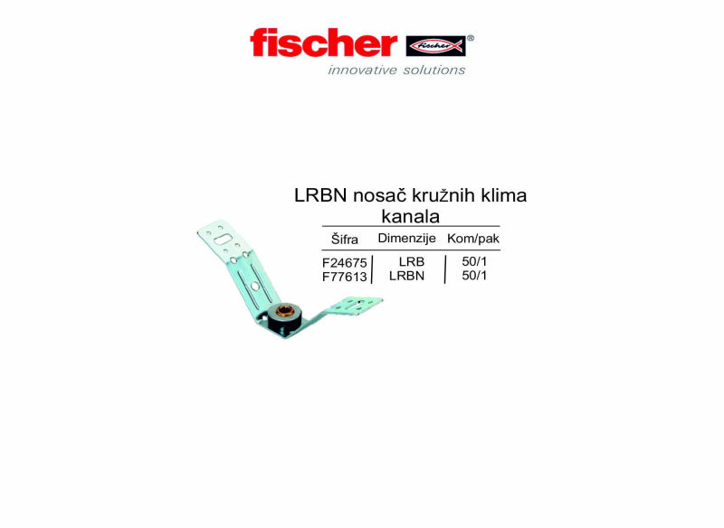 LRBN nosač kruŽnih klima kanala