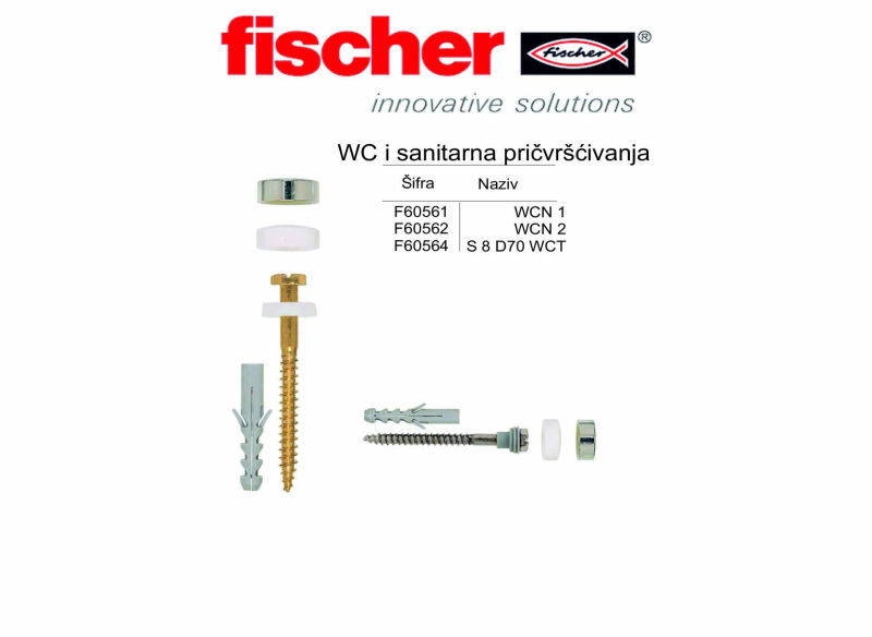 WC i sanitarna pričvršćivanja