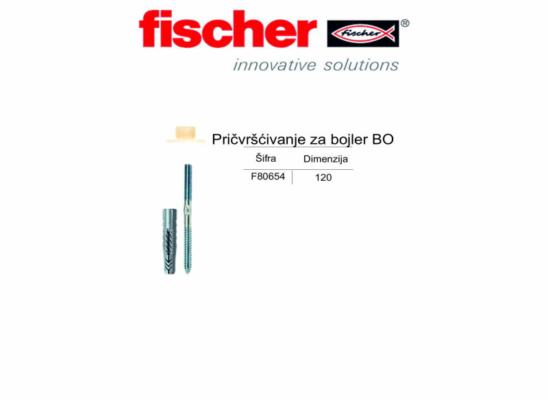 Pričvršćivanje za bojler BO