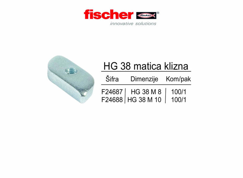 HG 38 matica klizna