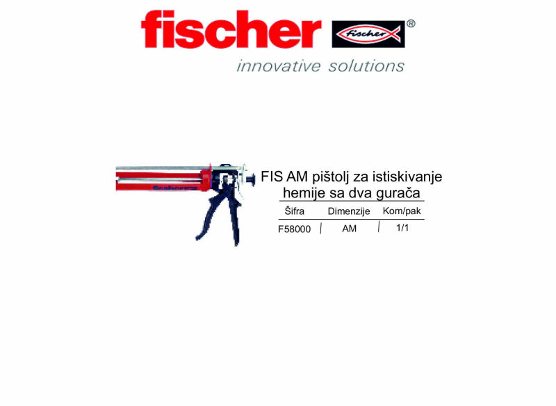 FIS AM pištolj za istiskivanje