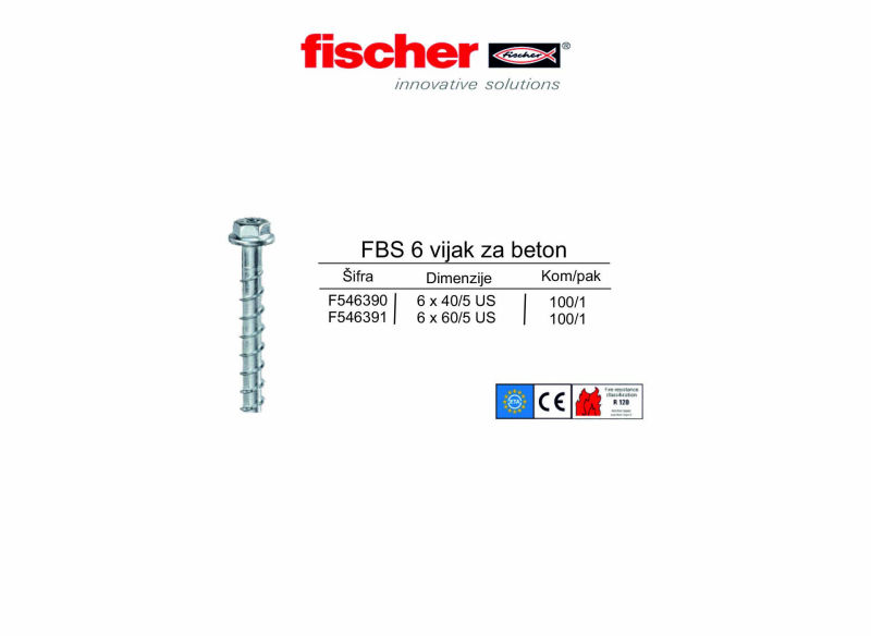 FBS 6 vijak za beton