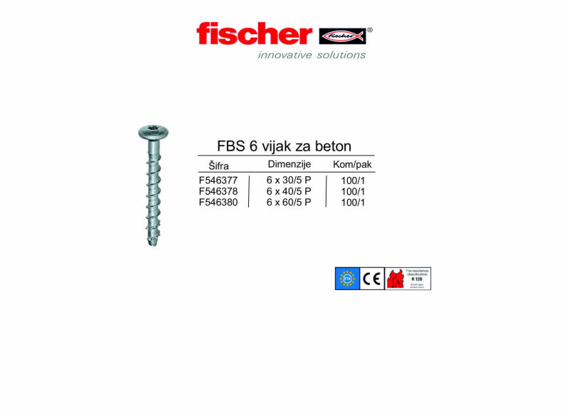 FBS 6 vijak za beton