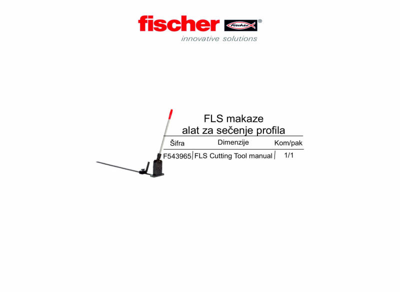 FLS makaze alat za sečenje profila