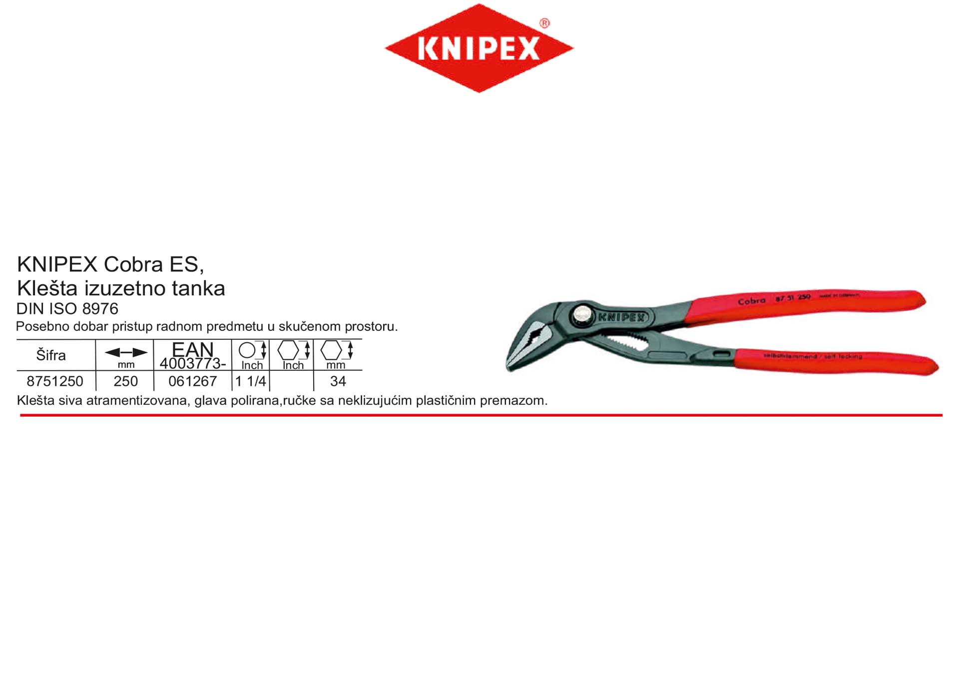 KNIPEX Cobra ES