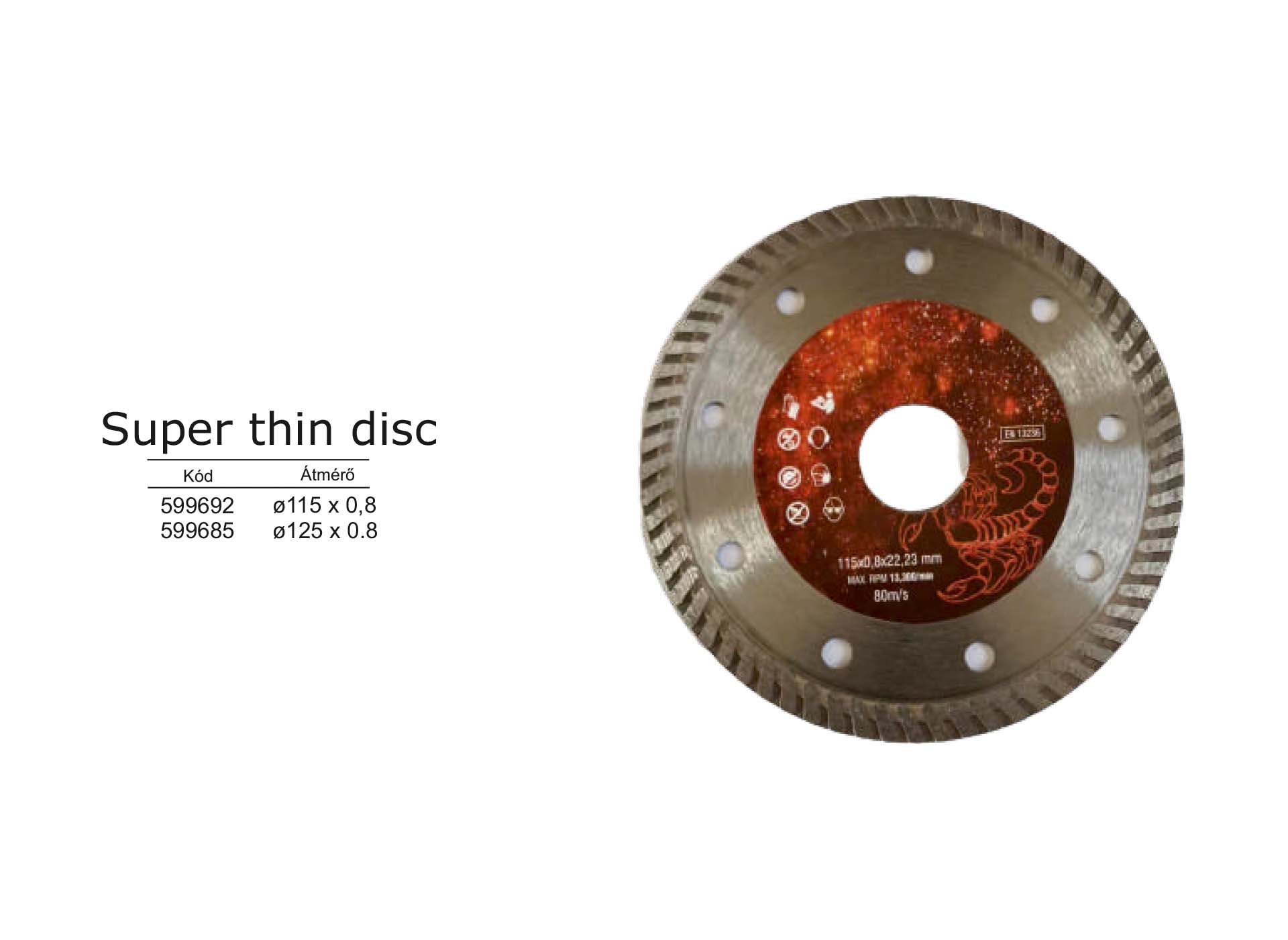 Super thin disc