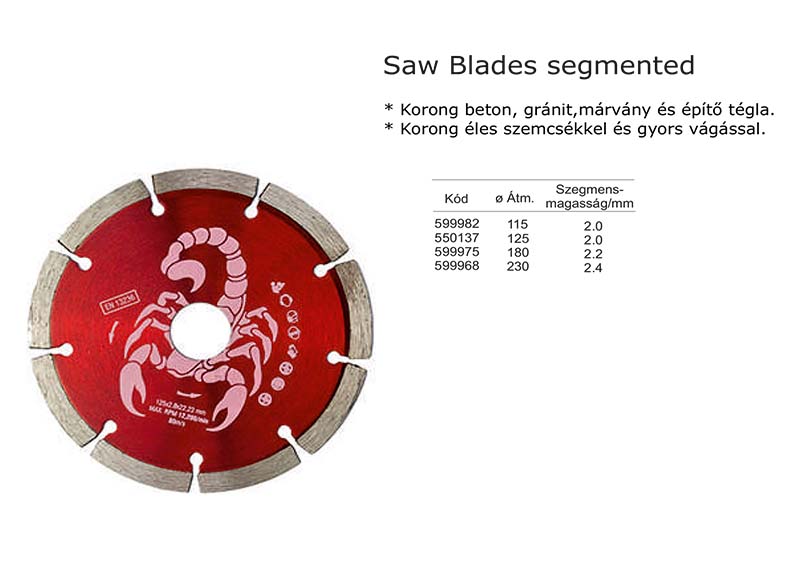 Saw Blades segmented