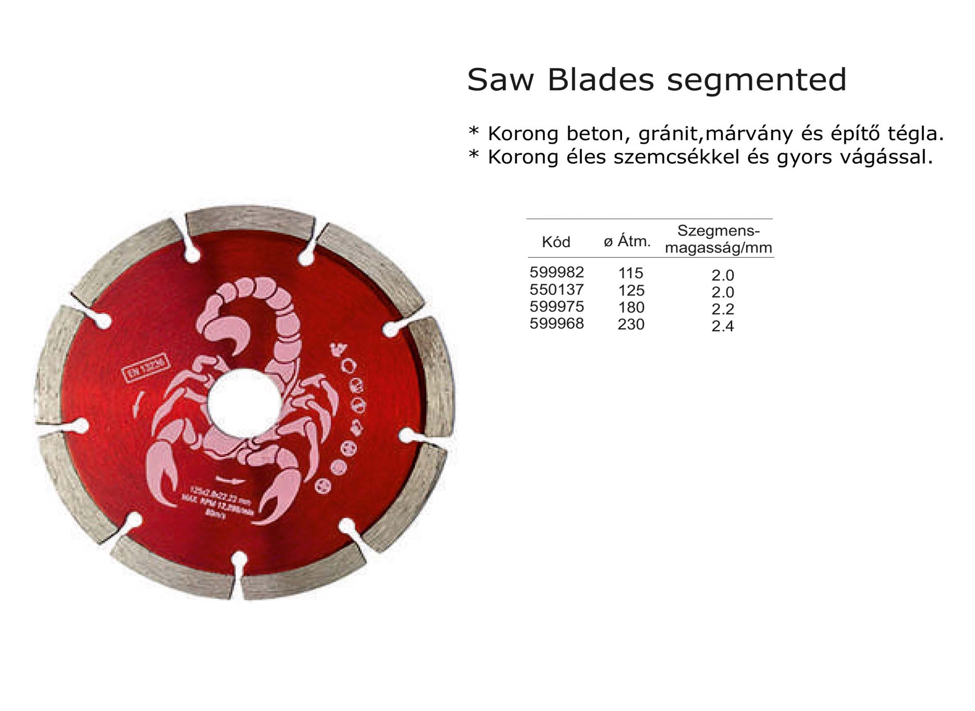Saw Blades segmented