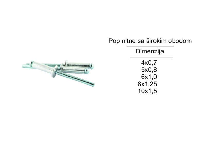 Pop nitne sa širokim obodom