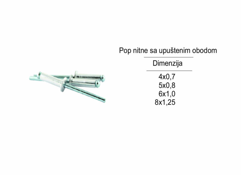 Pop nitne sa upuštenim obodom
