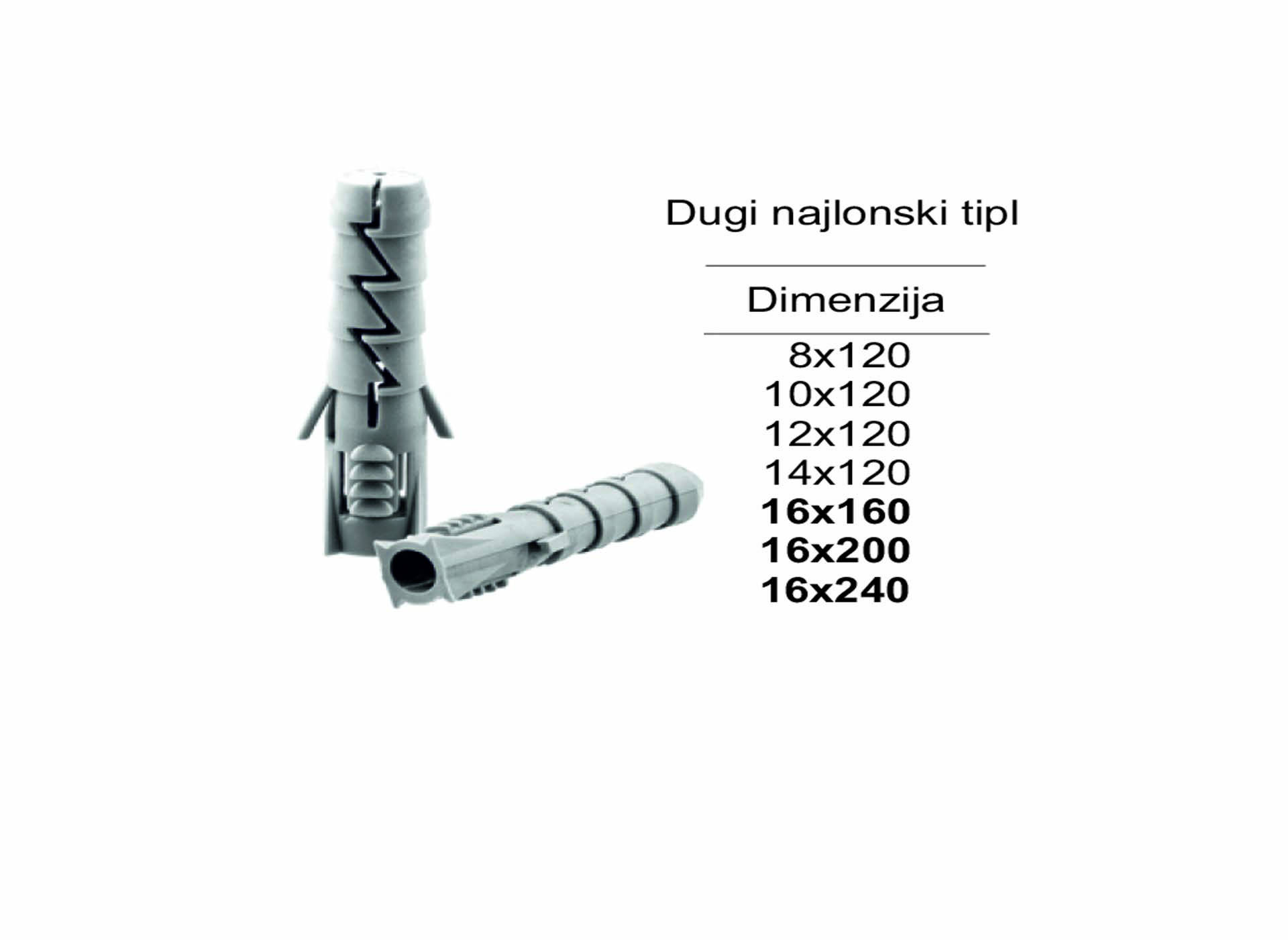 Dugi najlonski tipl