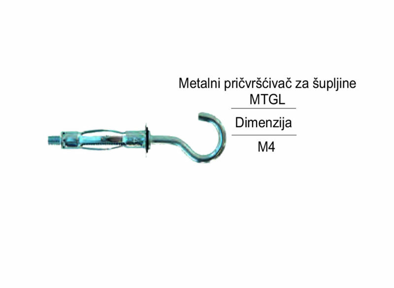Metalni pričvršćivač za šupljine MTGL