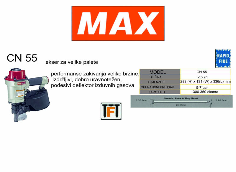 CN 55 ekser za velike palete