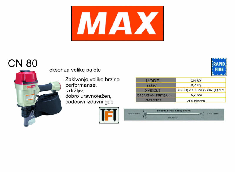 CN 80 ekser za velike palete