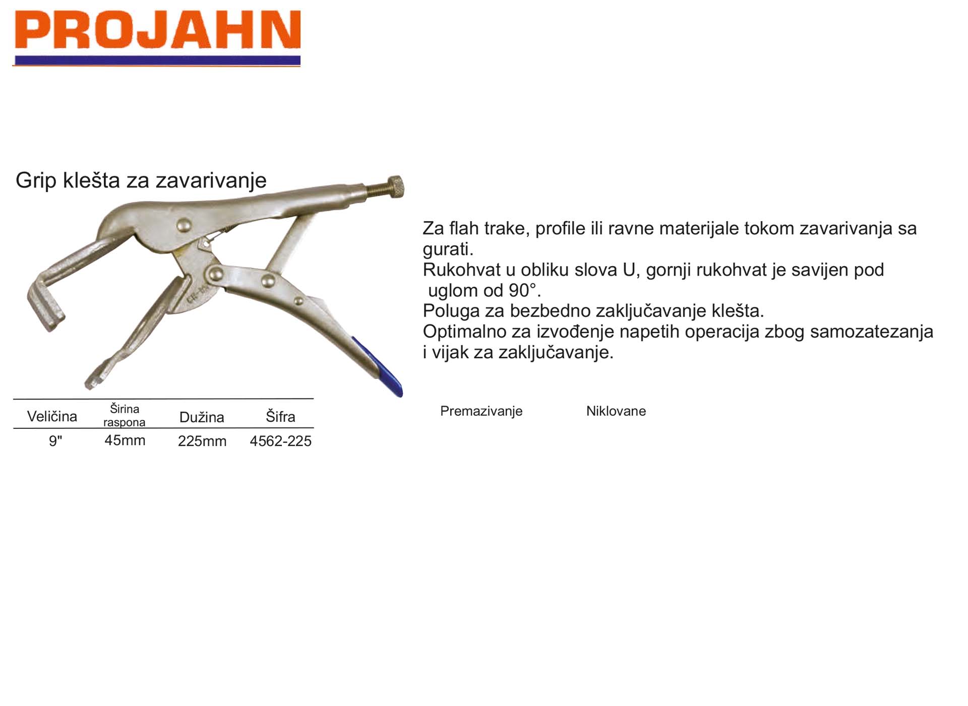 Grip klešta za zavarivanje