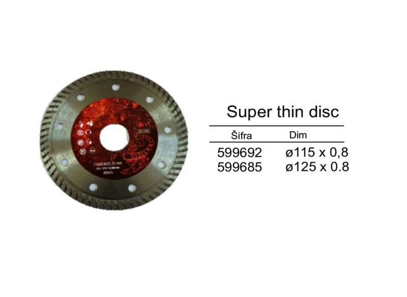 Super thin disc - keramika