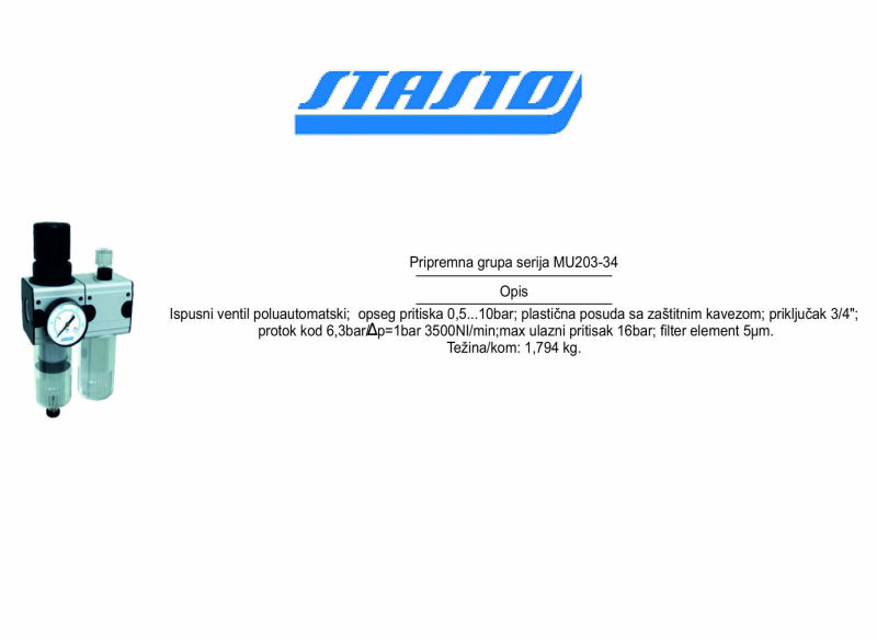 Pripremna grupa serija MU203-34