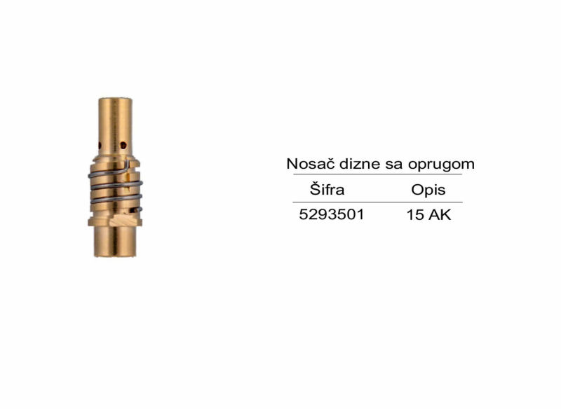 Nosač dizne sa oprugom
