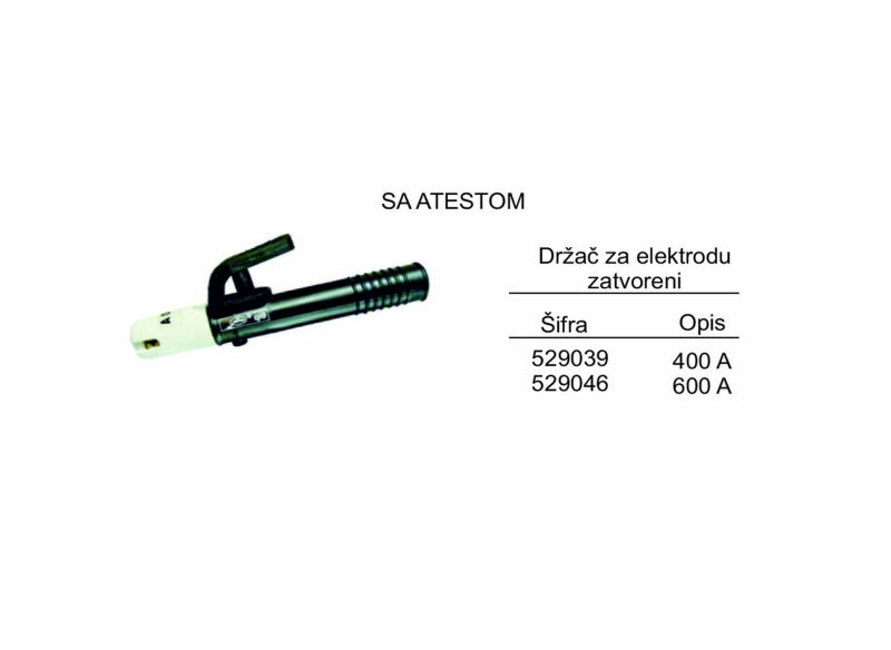 Držač za elektrodu zatvoreni